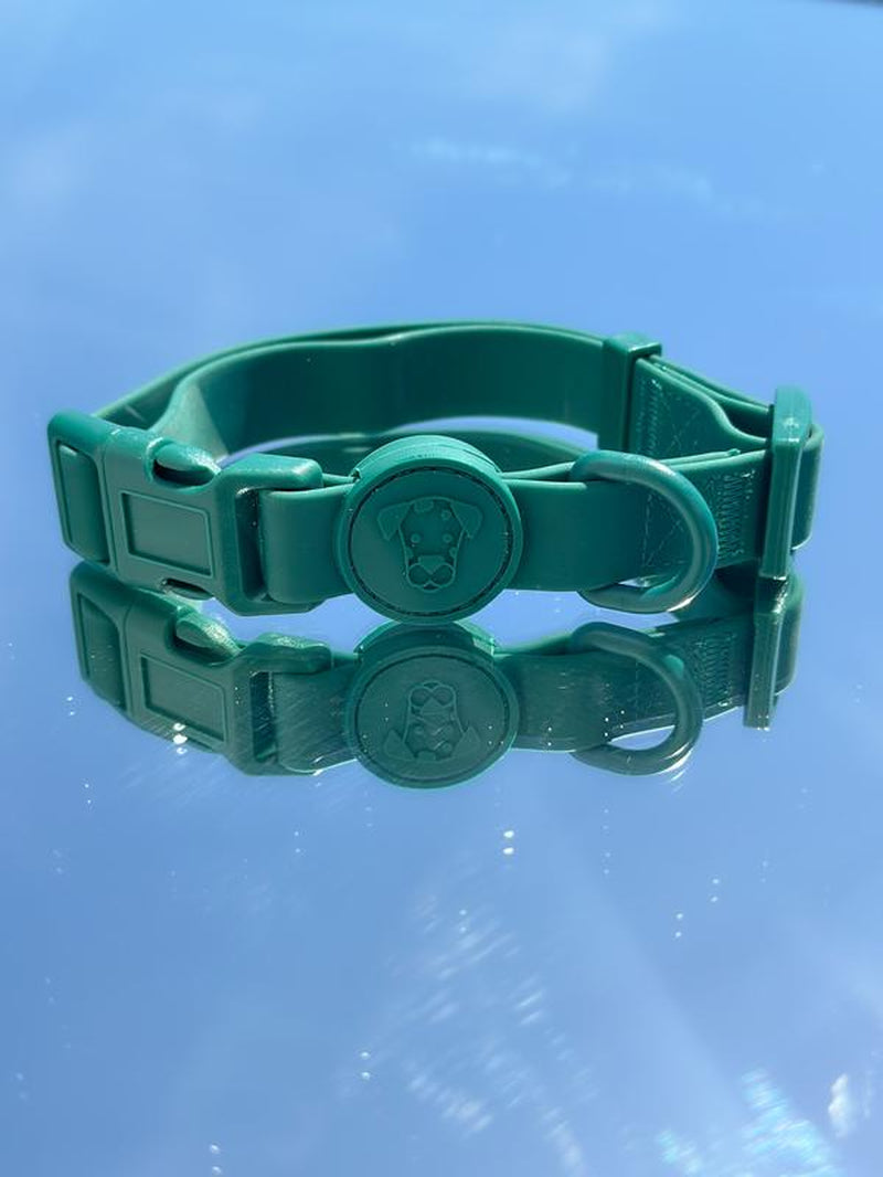 Waterproof Dog Collar | Essential Accessory for Pets | Adjustable Fit | Dirt and Odor Resistant | Green, Blue, Red, Pink and Beige Collar